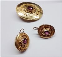 Brosche Soprana Gioielleria Dame ANTICO in Gold OG PARURE AMETISTE - OG PARURE AMETISTE